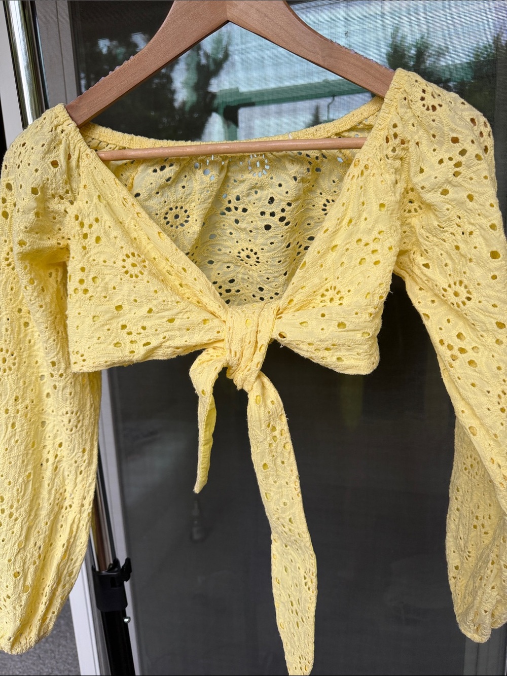 Stunning 2-piece yellow eyelet co-ord set imported from Ukraine 🇺🇦 Size S - Picture 2 of 5
